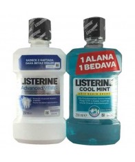 Listerine Advanced White Gargara 250 ml + Cool Mint 250 ml