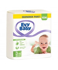 Evy Baby 3 Numara Ekonomik Paket Bebek Bezi 30 Adet