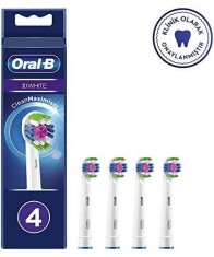 Oral B Şarjlı Diş Fırçası Yedek Başlık 4'lü 3D White