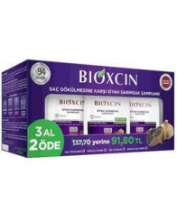 Bioxcin Siyah Sarımsak Şampuanı 3 al 2 öde (3x300ml) Dökülme Önleyici Şampuan